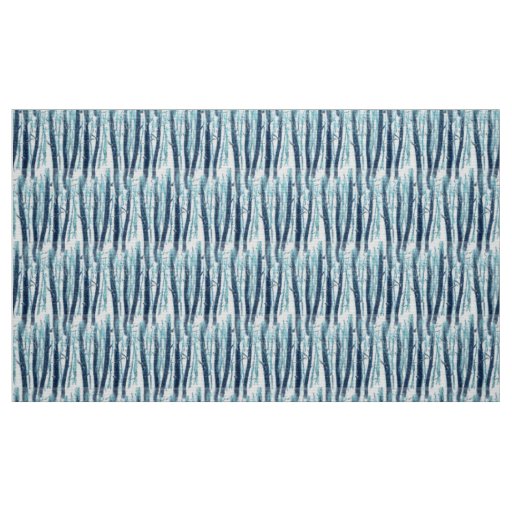 Walking Through Snowy Forest Fabric