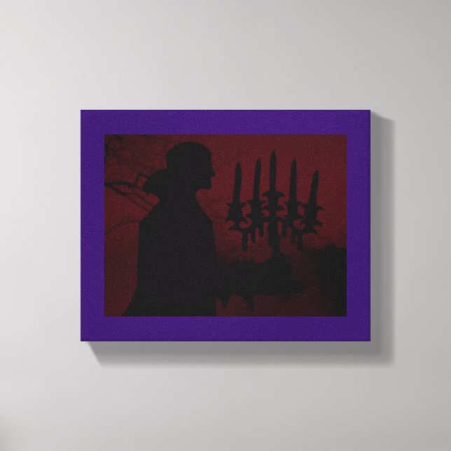 Walking Through the Village ~ Wrapped Canvas .75 (Front)