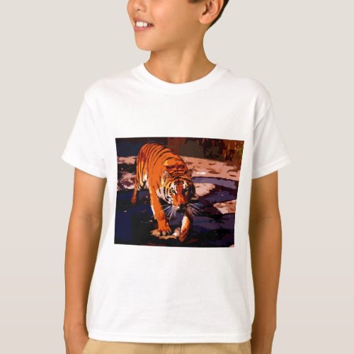 Walking Tiger T_Shirt