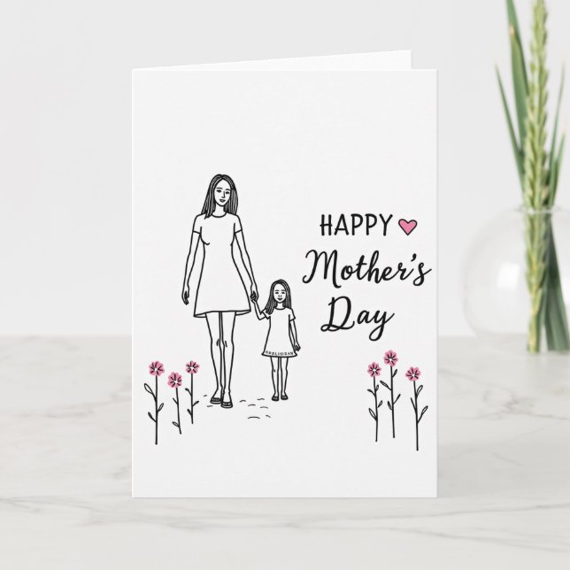 Walking Together Mother Card (Front)