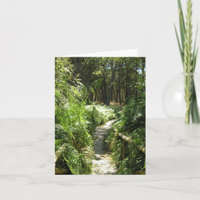 Walking track Spain photographic everyday card (Front)