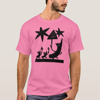 Walking With Umbrellas On A Rainy Day In May T-Shirt