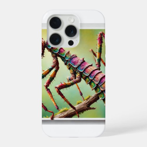 Walkingstick Insect 070724IREF125 _ Watercolor iPhone 15 Pro Case