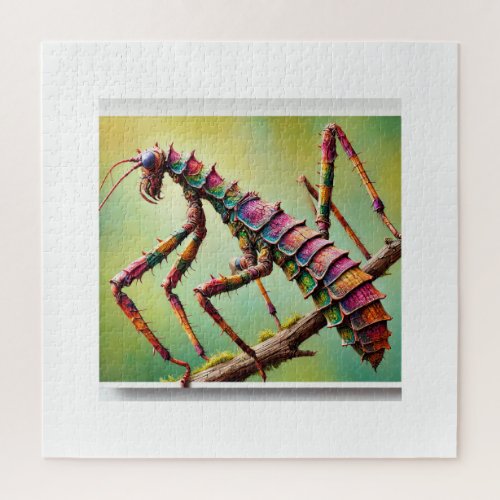 Walkingstick Insect 070724IREF125 _ Watercolor Jigsaw Puzzle