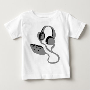 WALKMAN AND HEAD PHONES BABY T-Shirt