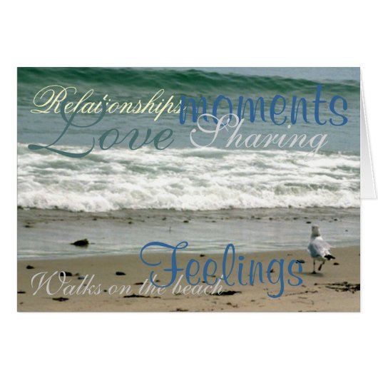 Walks on the Beach Cards (Front Horizontal)