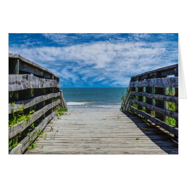 Walkway To Paradise Greeting Card (Front Horizontal)