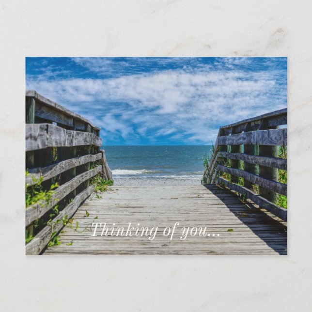 Walkway To Paradise Thinking Of You Postcard (Front)