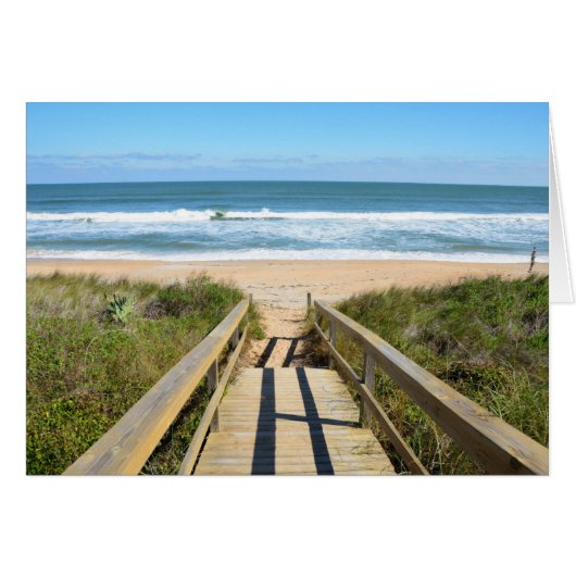Walkway to the beach cards (Front Horizontal)