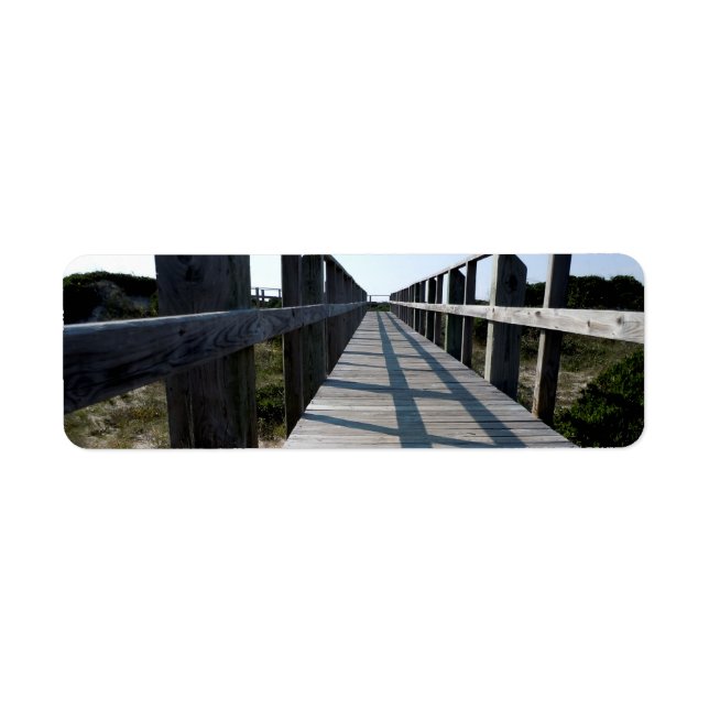 Walkway to the Beach Label (Front)
