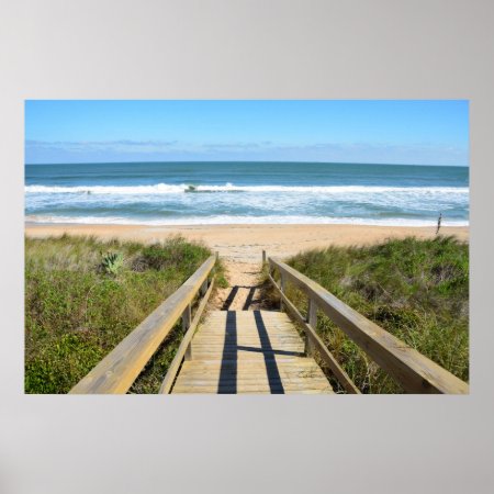Walkway To The Beach Poster