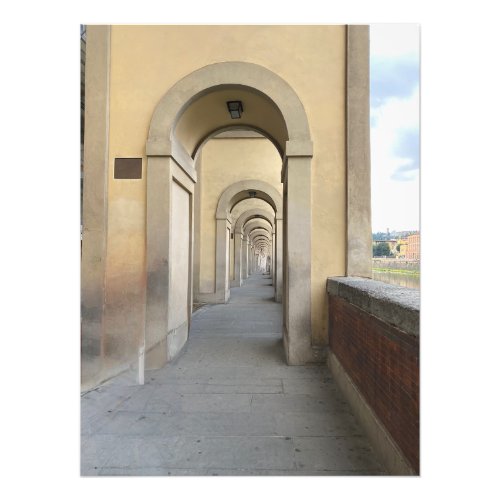 Walkway Under the Uffizi in Florence Italy Photo Print
