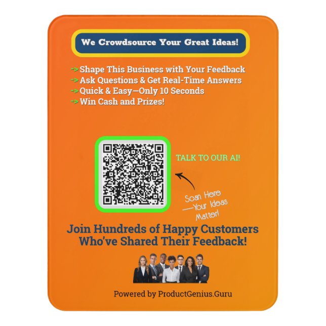 Wall 8 x 10 door sign (Contemporary Vert)