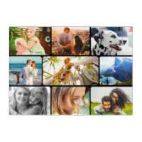 Wall Acrylic Print Your 9 Photos Collage