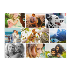 Wall Acrylic Print Your 9 Photos Collage