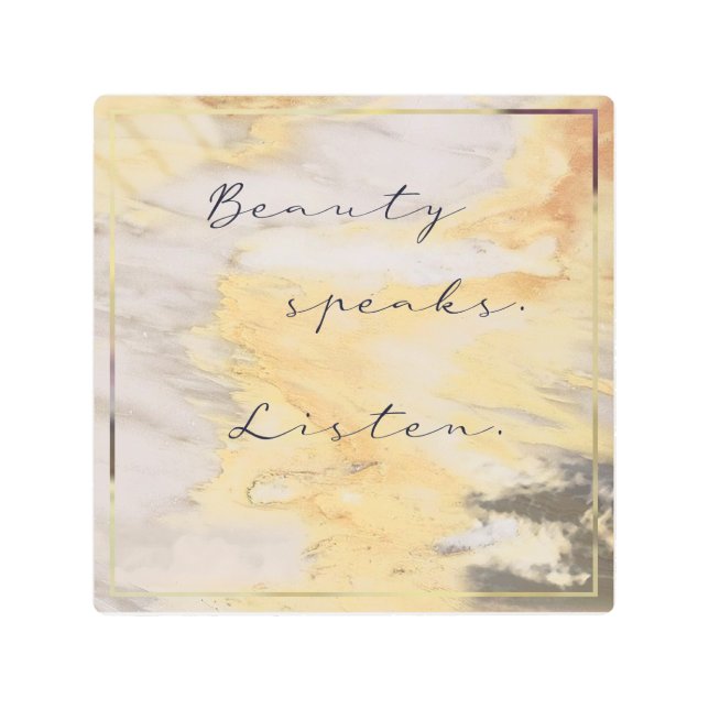 Wall art, 8 in. x 8 in. metal print (Front)