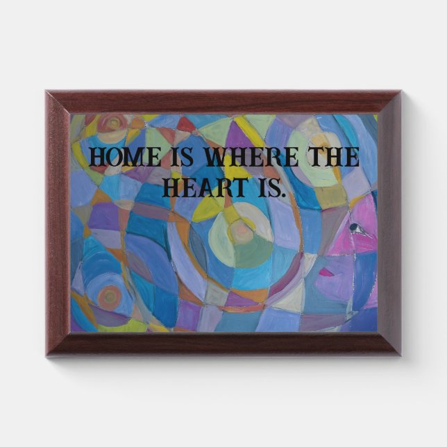 WALL ART BY ARTIST PAULA REILLY. AWARD PLAQUE (Horizontal)