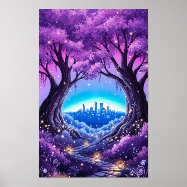 Wall art. City garden Poster (Front)