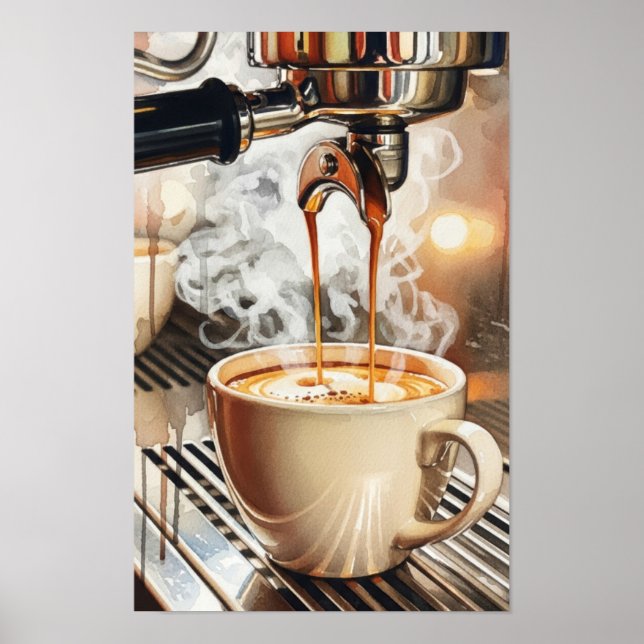 Wall art. Coffee refreshment. Poster (Front)