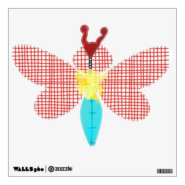 Wall Art Cute BUTTERFLY Decal (Front)