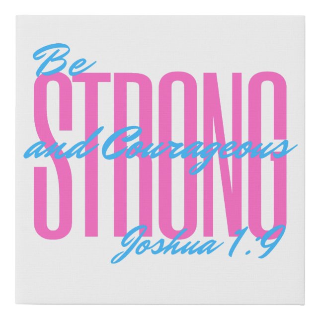  Wall Art & Decor featuring Bible verse Joshua 1:9 (Front)
