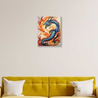 Wall Art dragan pant Art Wood Art Wood Photo Tile