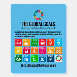 Wall Art. Global Goals Elegant Poster