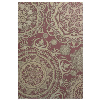 Wall art Golden Harmony Mandala on Burgundy