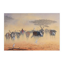 Wall Art Herdsmen Cattle
