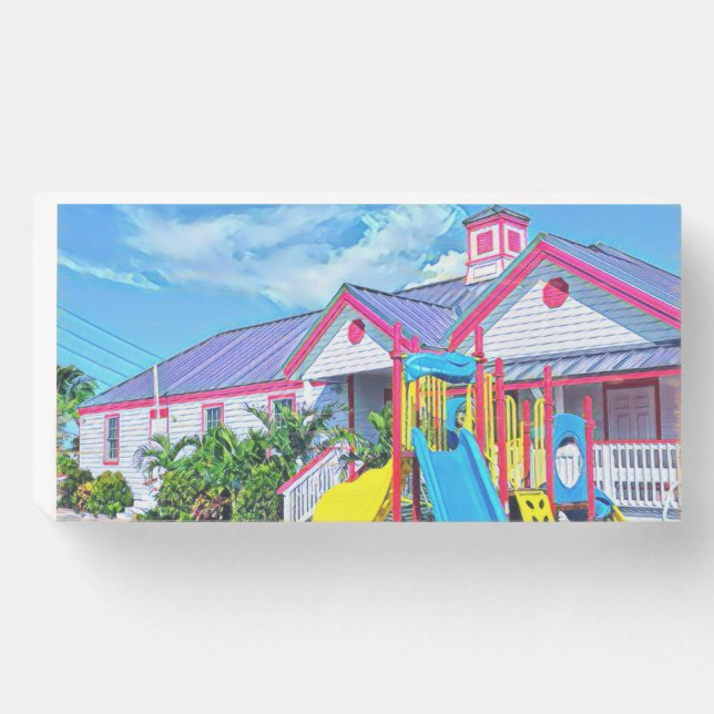 Wall Art- Hope Town Primary 2021--2 Wooden Box Sign (Front Horizontal)