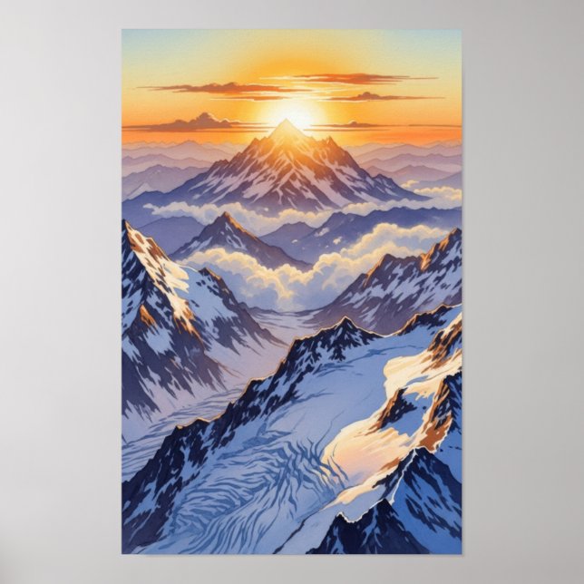 Wall art. Icebergs Poster (Front)