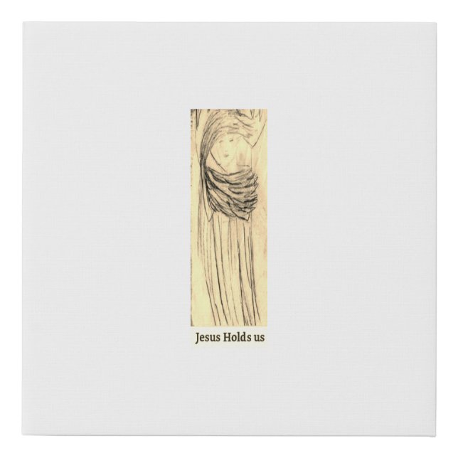 Wall Art     " Jesus holds us "  print (Front)