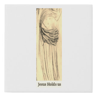 Wall Art " Jesus holds us " print