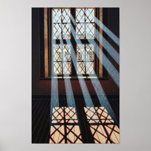 Wall art. Light through the window. Poster