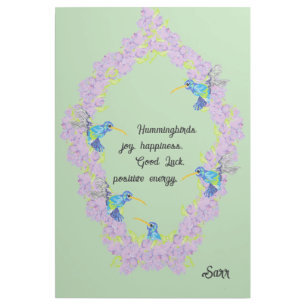 Wall Art : Love Of The Humming Bird's