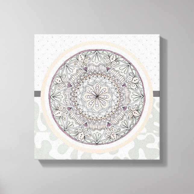 Wall Art Neutral Colored Medallion  (Front)
