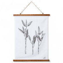 Wall Art, Original Fine Art Ink drawing of Bamboo