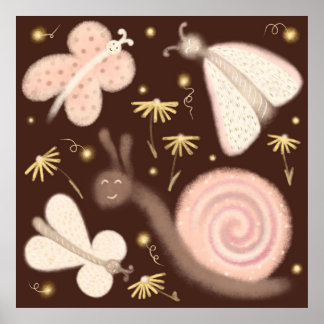 Wall Art Poster Butterfly Whispers