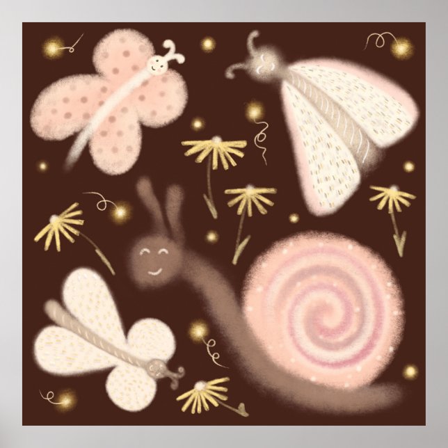 Wall Art Poster Butterfly Whispers (Front)