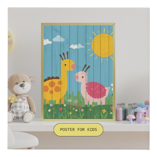 Wall Art Poster – Colorful Nursery  (Front)