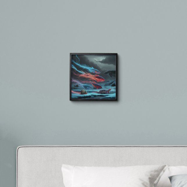 Wall art, poster peel and stick photo tile (Bedroom)