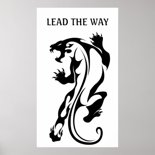 Wall Art Poster  With Black Panther 