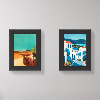 Wall art retro deco home sets