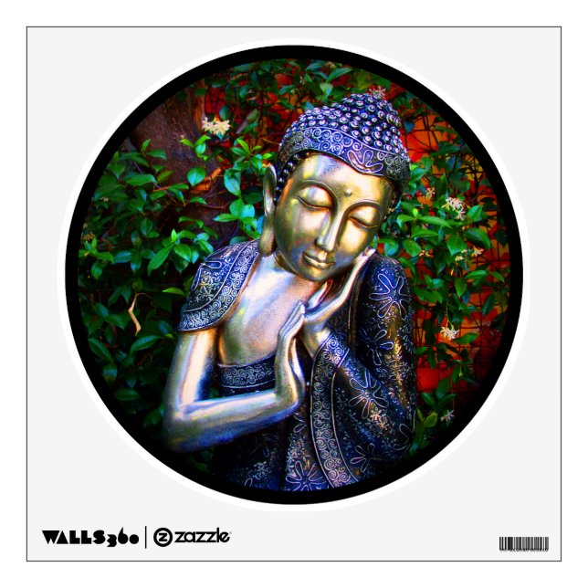 wall art | Sleeping Buddha Circle Decal (Front)