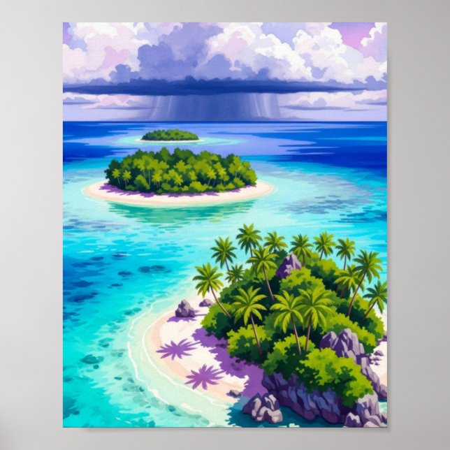 Wall art. Small islands Poster (Front)