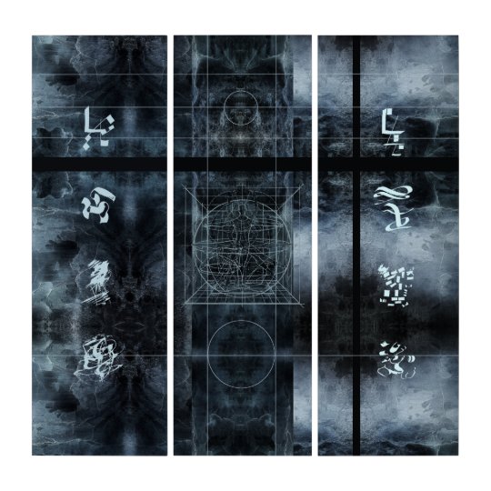 Triptych Wall Art wall art strange symbols abstract triptych | zazzle Triptych Wall Art wall art strange symbols abstract triptych | zazzle