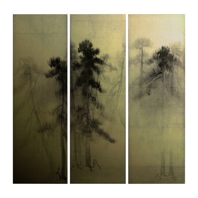 Wall Art Vintage Japanese Tohaku Triptych (Front)