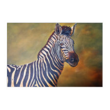 Wall Art Zebra Close Up