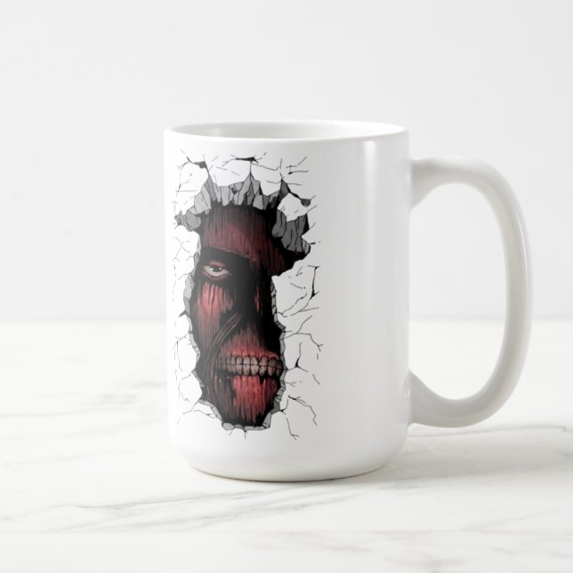 Wall Breaker Titan Mug | Intense Anime Giant Desgn (Right)