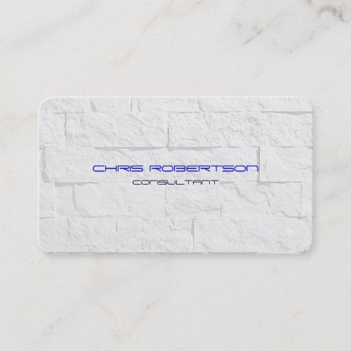 Wall Brick Pattern Blue Attractive Business Card